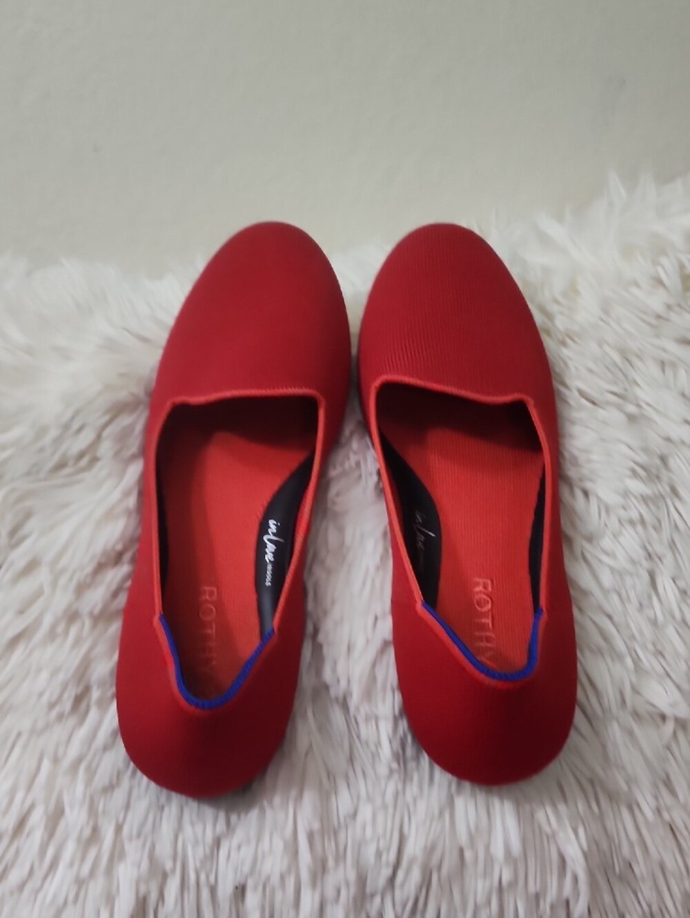 Rothy's Red Rounded-Toe Ballet Flats - Picture 3 of 8